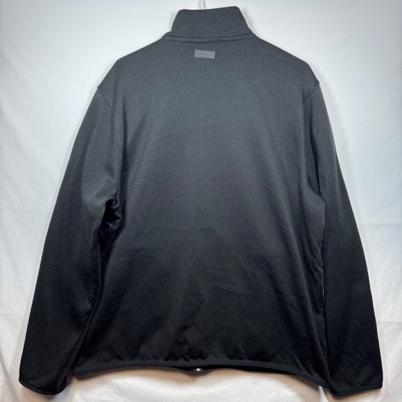 Perry Ellis Jacket Black Quilted Puffer Front Knit Zip Up Coat Menswear Sz‎ XXL - Picture 6 of 8